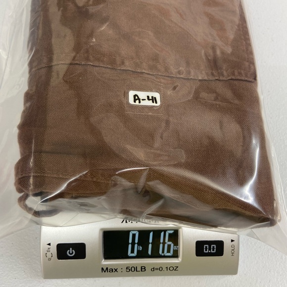 NWOT Lands’ End women’s brown elastic waist pull on relaxed linen pants pockets - Picture 8 of 8